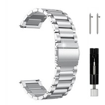 JUSUTEK 초경량 티타늄 시계 밴드 메탈밴드 16/18/20/22mm 티타늄 소재 저자극성 스마트 시계 쿼츠 시계 기계식 시계남녀 모 두에 적합합니다+ 시계줄 공구, 16MM, 실버