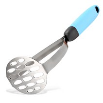 스테인레스 스틸 웨이브 모양 감자 사수 커터 도구 주방 과일 콩 비 푸드 으깬 감자 푸셔 Mashing Maker Ricer, 체코_2