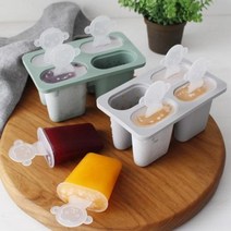 바보사랑 파스텔 실리콘 샤베트 몰드 4구 (3color).체리하우스, 상세설명 참조, 다크핑크