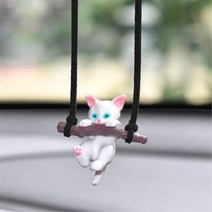 그네타는 냥이 룸미러 피규어 자동차 꾸미기 자가용 소품