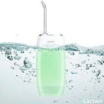 Lachen 휴대용 무선 구강세정기 신품 구강세정기 방수 MINI 120ML 충전식 USB, 녹색