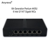 미니PC 컴퓨터 초미니 초소형 산업용 피씨 6 세대 펜티엄 4405U Pfsense 라우터 서버 6x1000M Lan 인텔 I211 Windows10 리눅스 HD VGA 듀얼 디스, [01] pfSense, [03] UK, [04] Barebone(NO RAM SSD)