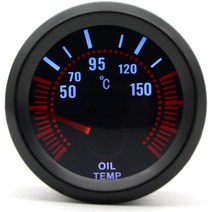 유면계 유량계 2 "52mm 스모크 렌즈 부스트 게이지 바 psi/진공/수온/오일 온도/오일 압력/전압계/타, 05 Oil Temp