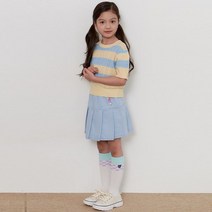 로엠걸즈 !! 상큼+ 만능코디 데님 스커트 인디고 라이트인디고