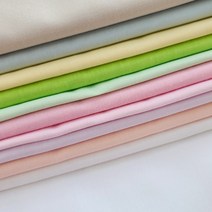 면 무지 60수 원단 10색상 단품 2사이즈 인형옷만들기 원피스원단 연습용 자투리원단, 연베이지