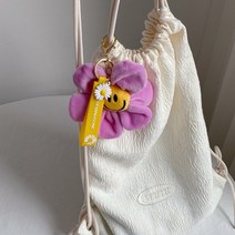 에브리테일 스마일 데이지 키링 가방 플라워 백참