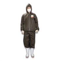 애니세이프 XL SB투피스 문구 잡화3 진회색 방진복 1P 일회용, 상세페이지 참조