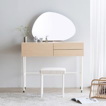 [5천원 즉시할인] 레이디가구 모노 콘솔 수납 화장대 시리즈 600 800 원형거울/비정형거울, 01. 모노 600 콘솔 화장대, 내추럴