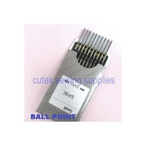 10 Organ Titanium Ball Point DBXK5 상업용 Embroidery 재봉틀 미싱 Needles, 60/8 BP