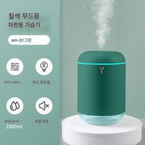 차량용 가습기 가정용 안개량 간편식 소형 공기청정기 USB 충전 스마트 미니, Am-J1(녹색)충전버전, 하나