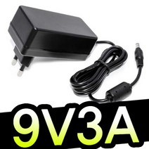 명호전자 9V어댑터 DC 9V 0.5A 500MA 1A 2A 3A 아답터, MH04_9V 3A 벽걸이형