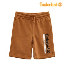 팀버랜드키즈 허리 벤딩 로고 프린트 반바지(TLSDC04E_740}