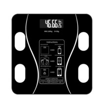 BMI 스마트 인바디 체중계 블루투스 체지방 규모 백라이트 디스플레이 물 근육 질량 체중 욕실, [04] Black 3 Battery