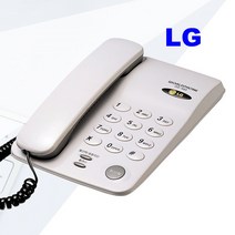 LG지앤텔 유선전화기 가정용 사무실 가게 배달 집 관리실 작업실 착신전환 잘들리는 벨소리큰 전화기, LG GS-460 화이트 : 2개