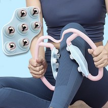 엔템 마그네틱 마사지롤러 종아리 허벅지 다리 마사지기 종아리알빼기 종아리마사지 다리마사지, 자석마사지롤러(핑크), 1개