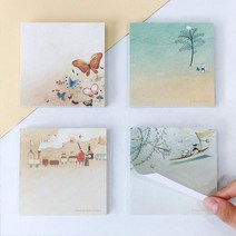 버드나무 세계일주 메모지 문구디자인, 버드나무-나무