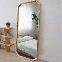 [보루네오] 엘리브 골드니스 골드 전신거울 900x1800 ps728, 골드