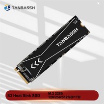 tanbassh s3 방열판 ssd m 2 2280 128gb 256gb 512gb 1tb ngff 2280mm 컴퓨터 데스크탑 노트북용 sata3 프로토콜