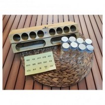 RHJ571892제이현 캠핑 우드 양념통 양념박스 5가지 각인 국내산 유리병 8P 고급양념통 캠핑카 카라반 랜턴양념통, 백패커, 유리병2개 추가