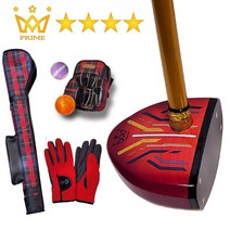 [10종]프라임 국산4스타 레드헤드 파크골프채 여성용 프리미엄, 여성용-와인(520g)/그린체크, 여성/22호