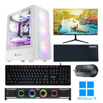 포유컴퓨터 모니터 풀세트 게이밍 조립 컴퓨터 PC 본체 최신 고사양 윈도우 롤 배그, 19번_에디션, 04. 27인치 게이밍