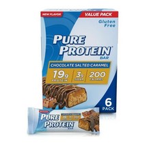 Pure Protein 퓨어 프로틴 바 초콜릿 솔티드 캬라멜 1.76oz(50g) 6개입 2팩