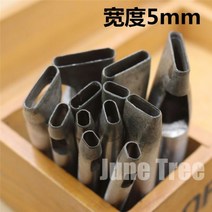 각인기 수제 가죽 도구 스트랩 한 모양 소가죽 펀치 타원형 모양 펀치 너비, 18x5mm