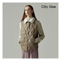 [씨티지] FAUX 퍼카라 핫멜트 다운 베스트