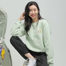 제이투제이 편안한 골프웨어 티꽂이 포켓 맨투맨 여성 골프연습복 국내생산