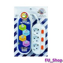 [엘비]BTM 접지극 멀티탭 3구 5호 4.4m-개별스위치 멀티, 1, 1, 본상품선택