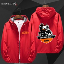 KTM MOTOGP 바이크 캐주얼 바람막이 자켓 라이더자켓, 재킷 - 레드 - (1)