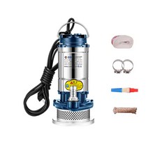Marrdin 고압 수중펌프 양수기 워터 배수 물 모터 지하수 농업용 우물, 고양정 수동, 750W 1마력 1인치 전원선5m+호스20m, 1개