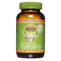 Nutrex Hawaii Pure Hawaiian Spirulina 500mg 정 400정 영양이 풍부한 슈퍼푸드 면역 도움 및 에너지 비건 컴플리트 단질 논 GMO 183, 400 Count (Pack of 1)