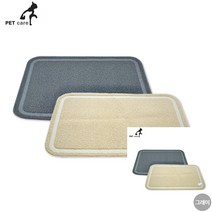사각 모래매트 90 X 60CM 그레이 고양이모래매트 고양이모래패드 고양이사막화방지매트