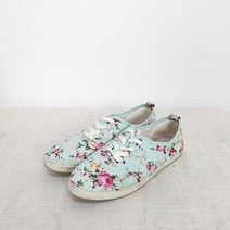 빈티지다온 빈티지 소라색 플라워패턴 스니커즈화