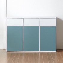 몰리 플랩도어 3칸 수납장 BER071, 모카그레이