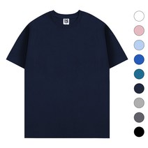 더팀 남여공용 베이직 20수 무지 라운드 반팔 티셔츠