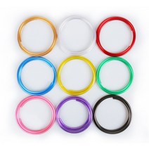 포비월드 칼라 메탈릭 공예철사 와이어 공예 철사 4.5mm 1.5M, 금색