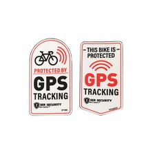 [피트인] 자전거 GPS 반사 스티커 도난 경고 킥보드 바이크 데칼 방수, GPS스티커(레드)1pcs