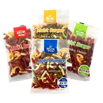 반려견 비만방지 버거 간식 100g 강아지황태 애견육포, 종류, 치킨＆치즈버거