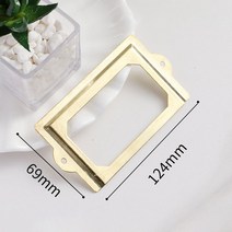 엔틱가구 약장 자개 화장대의자 수납 협탁 화이트 빈티지 앤티크 금속 라벨 풀 프레임 가구 캐비닛 서랍 박스용 대형 파일 명함 철 카드 홀더, 4.04