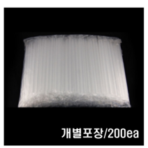 버블티스트로우12x210mm(개별포장투명)1pack(200EA), 200개, 1팩