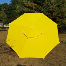 테이블쉼터 야외테이블 이층파라솔 중형(2300mm), 노랑(2300)