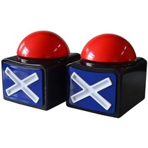 2PCS 게임 대답 부저 빛 퀴즈 퀴즈 갓 탤런트 부저 게임 완구 게임 부저 알람 사운드 재생 버튼, 하나, 블랙 + 레드