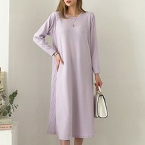 시크루즈 넛트 라운드 플리츠 주름 원피스 BDOE986