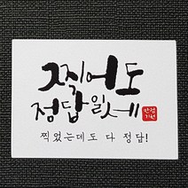 코너스샤인 합격스티커 수능 공시 시험 합격 찹쌀떡 마카롱 (10매) 찍어도정답