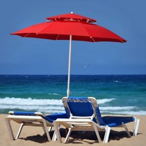 대형 파라솔 물통 받침대 세트 바닷가 해변 펜션 카페 전원 주택 테라스, 어썸파라솔(대)_그린