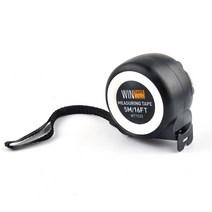 WINTAP 5M 미터법 강철 테이프 측정 휴대용 건설 측정 눈금자 도구 방수 거리 스테인레스 측정 테이프, Black