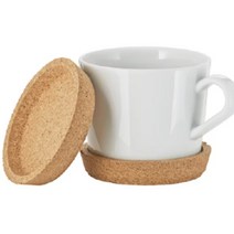 이케아 코르크 컵받침 9cm 2개 티코스터 콜크