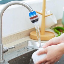 세면대 수도꼭지 필터 화장실리모델링, 1수도필터-레드, 1개